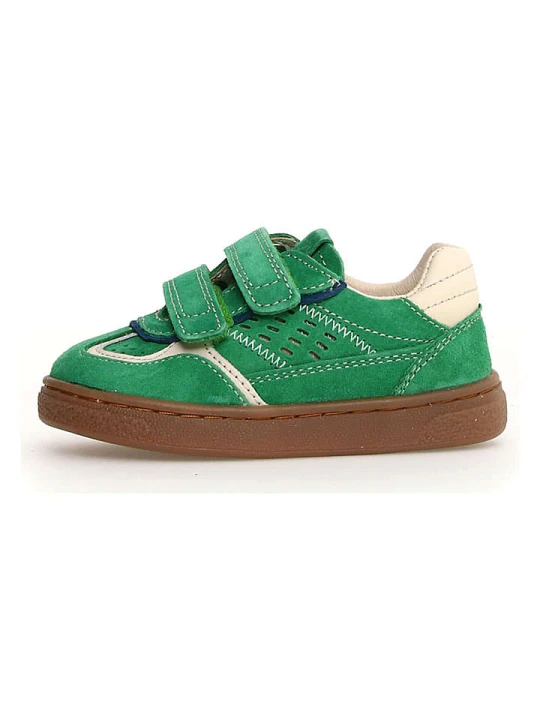 Zdjęcie produktu Naturino Skórzane sneakersy "Etha" w kolorze zielonym rozmiar: 34