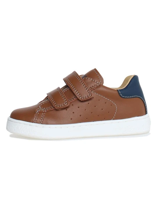 Zdjęcie produktu Naturino Skórzane sneakersy "Hasselt 2" w kolorze jasnobrązowym rozmiar: 23