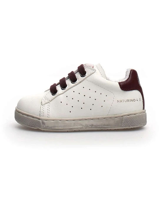 Zdjęcie produktu Naturino Skórzane sneakersy "Hasselt" w kolorze białym rozmiar: 30
