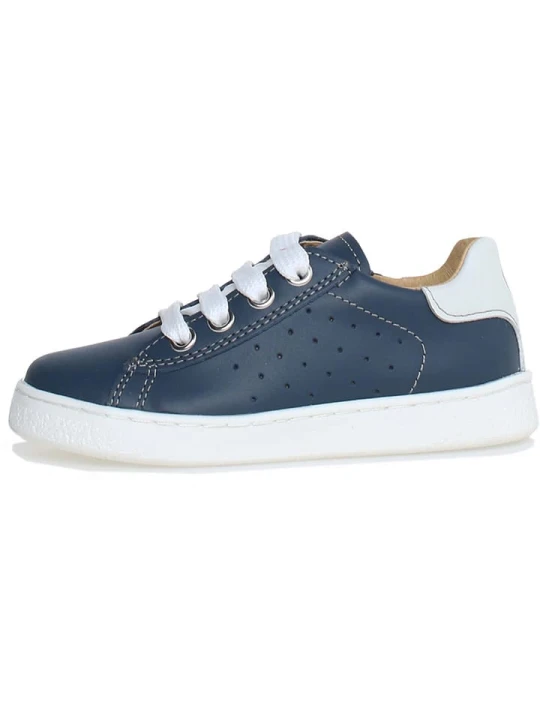 Zdjęcie produktu Naturino Skórzane sneakersy "Hasselt" w kolorze granatowym rozmiar: 25