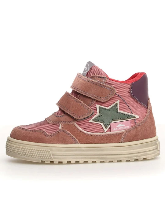 Zdjęcie produktu Naturino Skórzane sneakersy "Hess 3" w kolorze jasnoróżowym rozmiar: 34