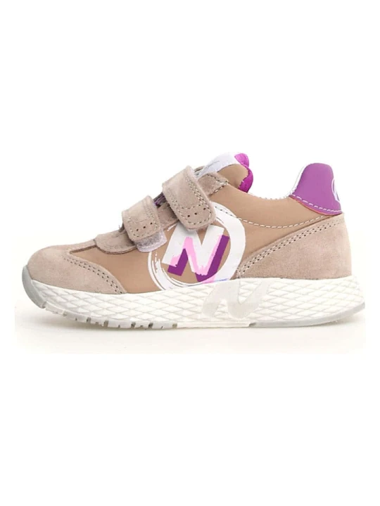 Zdjęcie produktu Naturino Skórzane sneakersy "Jesko 2" w kolorze beżowym rozmiar: 35