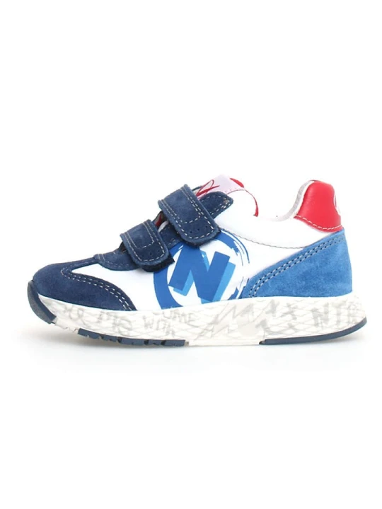Zdjęcie produktu Naturino Skórzane sneakersy "Jesko 2" w kolorze granatowo-białym rozmiar: 29