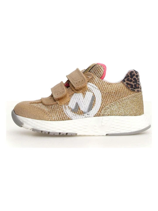 Zdjęcie produktu Naturino Skórzane sneakersy "Jesko 2" w kolorze jasnobrązowym rozmiar: 33