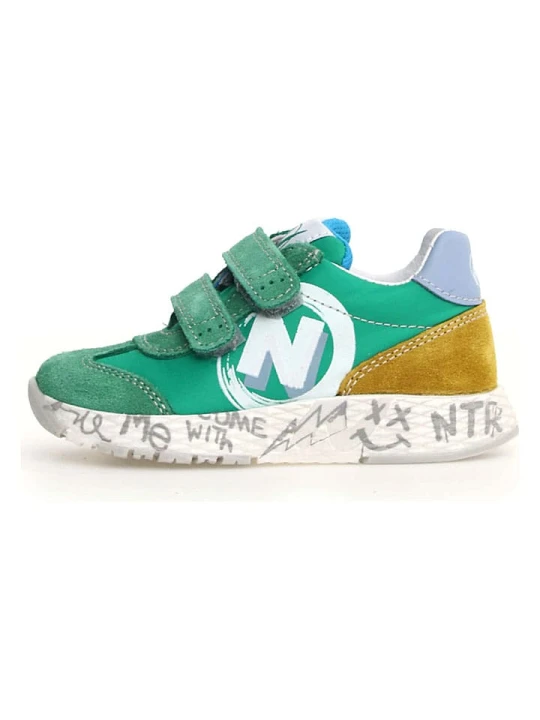 Zdjęcie produktu Naturino Skórzane sneakersy "Jesko 2" w kolorze zielonym rozmiar: 38