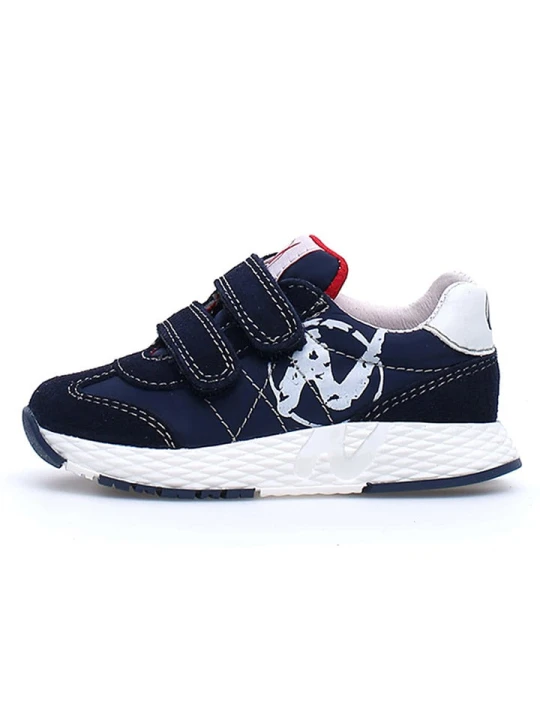 Zdjęcie produktu Naturino Skórzane sneakersy "Jesko" w kolorze granatowo-białym rozmiar: 30