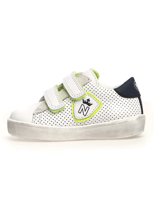 Zdjęcie produktu Naturino Skórzane sneakersy "Korey" w kolorze zielono-biało-granatowym rozmiar: 25