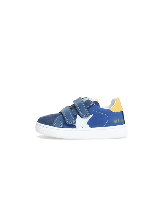 Zdjęcie produktu Naturino Skórzane sneakersy "Pinn" w kolorze niebieskim rozmiar: 21