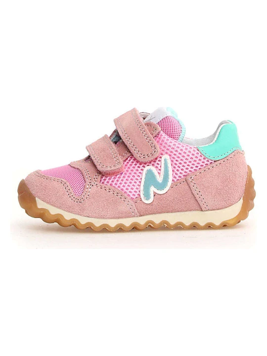 Zdjęcie produktu Naturino Skórzane sneakersy "Sammy 2" w kolorze jasnoróżowym rozmiar: 21