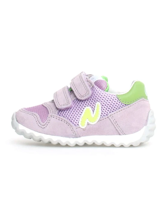 Zdjęcie produktu Naturino Skórzane sneakersy "Sanny" w kolorze fioletowym rozmiar: 22