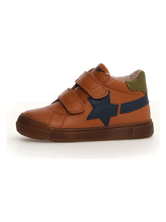 Zdjęcie produktu Naturino Skórzane sneakersy "Singery" w kolorze jasnobrązowym rozmiar: 20