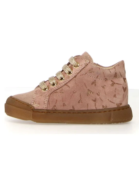 Zdjęcie produktu Naturino Skórzane sneakersy w kolorze szaroróżowym rozmiar: 31