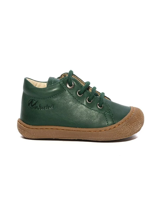 Zdjęcie produktu Naturino Skórzane sneakersy w kolorze zielonym rozmiar: 23