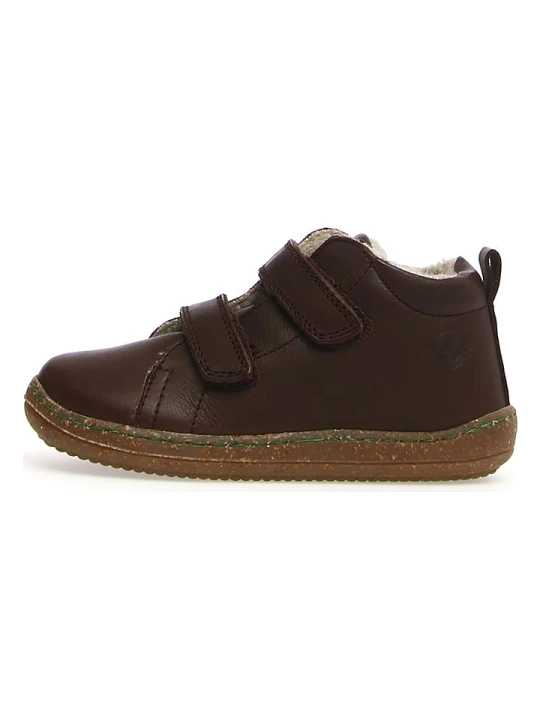 Zdjęcie produktu Naturino Skórzane sneakersy "Windy" w kolorze ciemnobrązowym rozmiar: 31