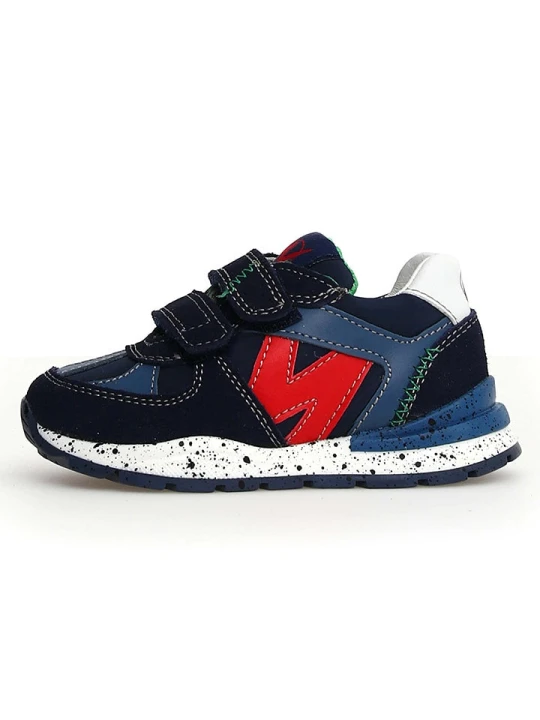 Zdjęcie produktu Naturino Skórzane sneakersy "Zimmy" w kolorze granatowym rozmiar: 32