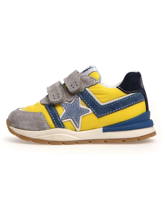Zdjęcie produktu Naturino Sneakersy "Evon" w kolorze żółto-szaro-granatowym rozmiar: 32