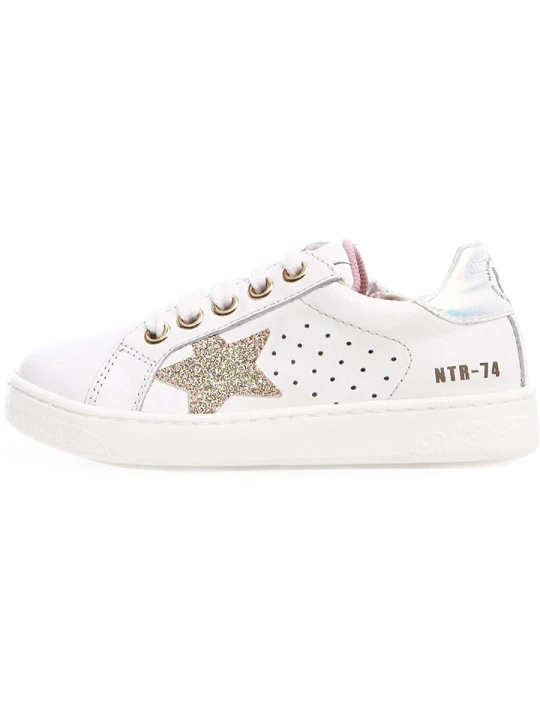 Zdjęcie produktu Naturino Sneakersy "Pinn" w kolorze złoto-białym rozmiar: 30