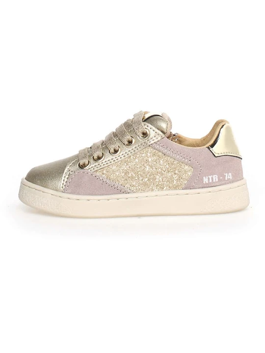 Zdjęcie produktu Naturino Sneakersy "Quar" w kolorze złoto-jasnoróżowym rozmiar: 34