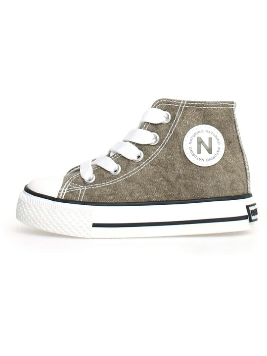 Zdjęcie produktu Naturino Sneakersy "Ylfas" w kolorze khaki rozmiar: 29