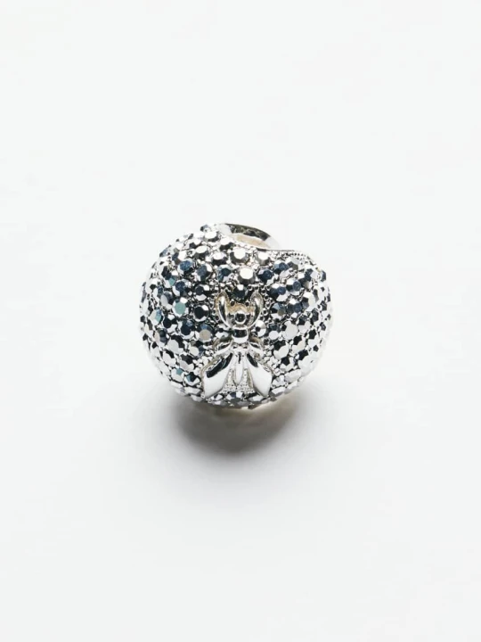 Zdjęcie produktu Nausznica Crystal Sphere Patrizia Pepe srebrny