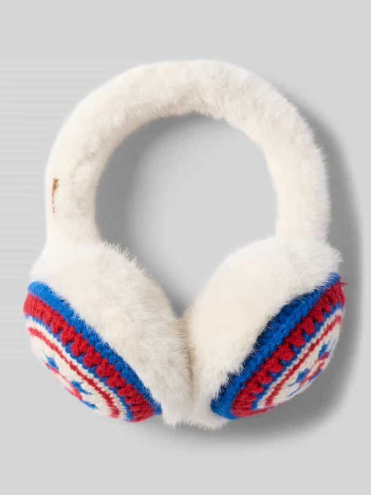Zdjęcie produktu Nauszniki z obszyciem ze sztucznego futra model ‘Crochetti’ Barts Niebieski