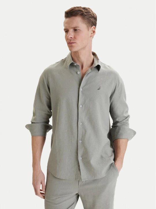 Zdjęcie produktu Nautica Koszula W126-NAMST-1023-34X Zielony Regular Fit