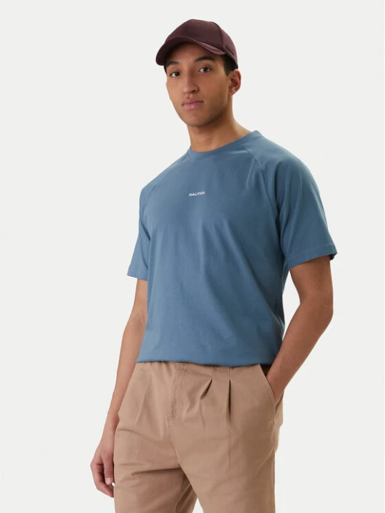 Zdjęcie produktu Nautica T-Shirt NCC04498 Niebieski Regular Fit