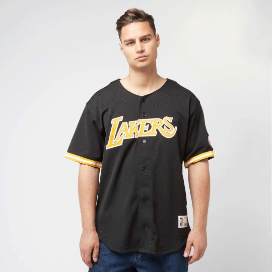 Zdjęcie produktu NBA On the Clock Mesh Button Front Vintage Logo LA Lakers Mitchell & Ness czarny