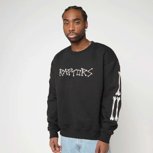 Zdjęcie produktu NBA Toronto Raptors Bone Words Boxy Crewneck Mitchell & Ness czarny