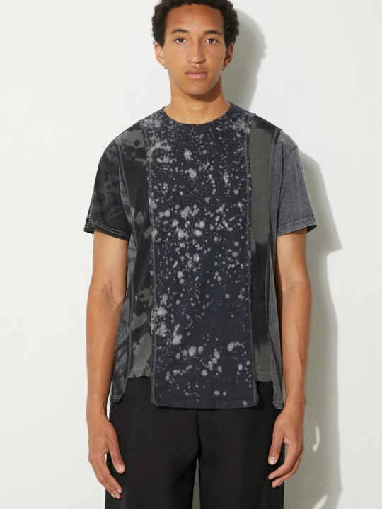 Zdjęcie produktu Needles t-shirt bawełniany 5 Cuts S/S Tee - B&W Mishmash