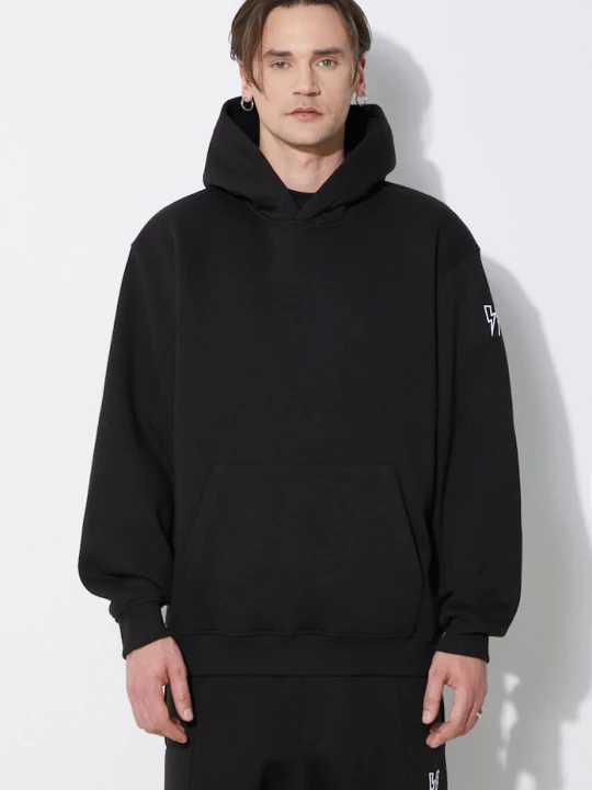 Zdjęcie produktu Neil Barrett bluza Easy Drop Shoulder Double Bolts Hoodie czarny
