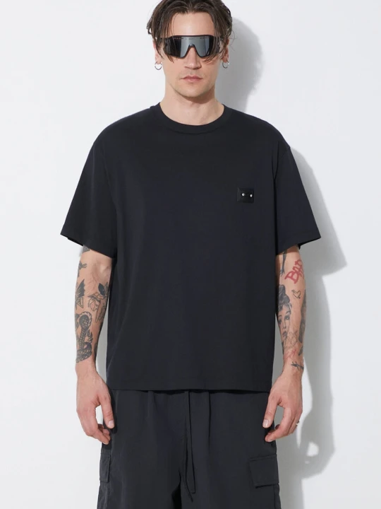 Zdjęcie produktu Neil Barrett t-shirt bawełniany Slim Dropped Shoulder Pierced Nipple