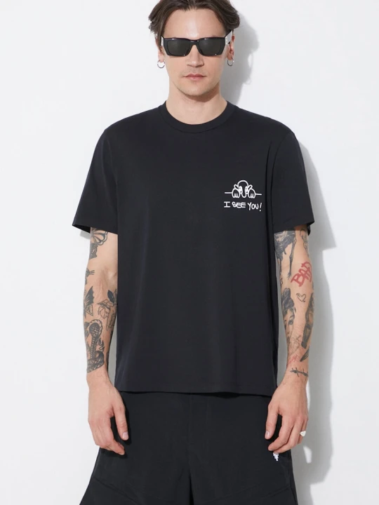 Zdjęcie produktu Neil Barrett t-shirt bawełniany Slim "I See You"