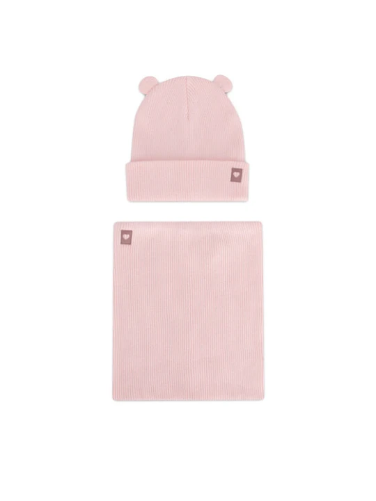 Zdjęcie produktu Nelli Blu Komplet czapka i komin 7KF-001-AW24 Różowy
