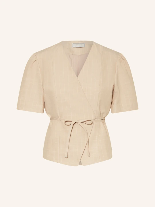 Zdjęcie produktu Neo Noir Bluzka O Kroju Kopertowym Simoni beige czarny