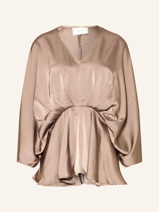 Zdjęcie produktu Neo Noir Bluzka Rivina Z Satyny beige BRĄZOWY