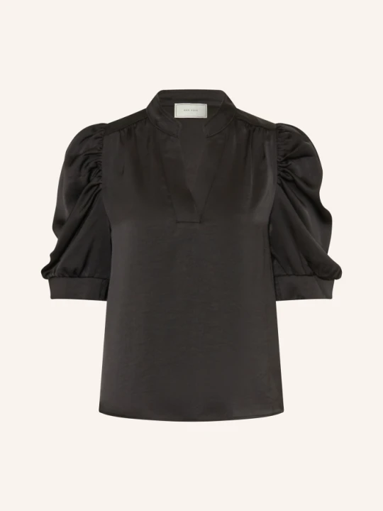 Zdjęcie produktu Neo Noir Bluzka Roella Z Satyny schwarz CZARNY