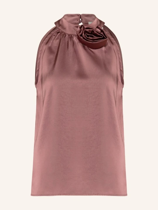Zdjęcie produktu Neo Noir Bluzka Rosette Z Satyny rosa BRUDNY RÓŻ