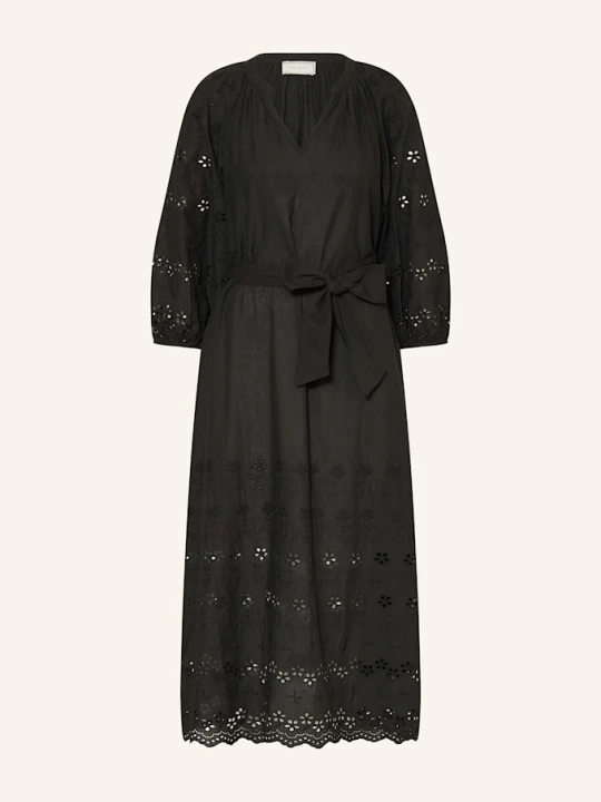 Zdjęcie produktu Neo Noir Sukienka Colette Z Dziurkowaną Koronką schwarz CZARNY