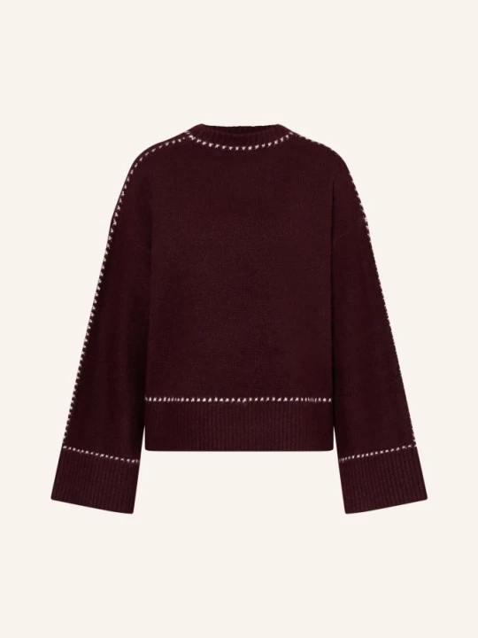 Zdjęcie produktu Neo Noir Sweter Roeme rot CIEMNOCZERWONY