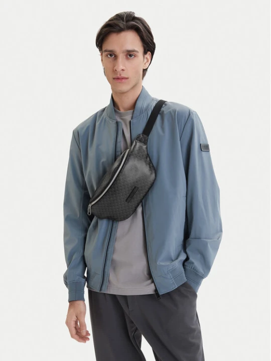 Zdjęcie produktu Nerka Calvin Klein Emblem Aop Coated Waistbag LV04D3135G Czarny