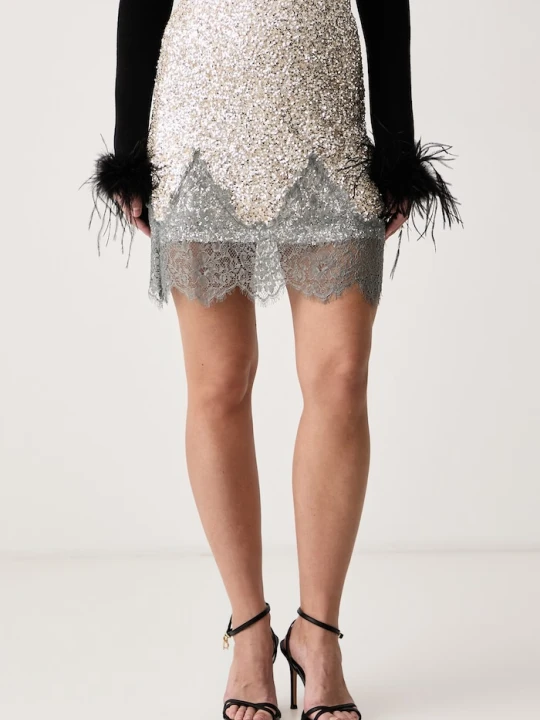 Zdjęcie produktu Never Fully Dressed spódnica srebrny