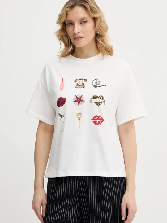 Zdjęcie produktu Never Fully Dressed t-shirt bawełniany Icons biały