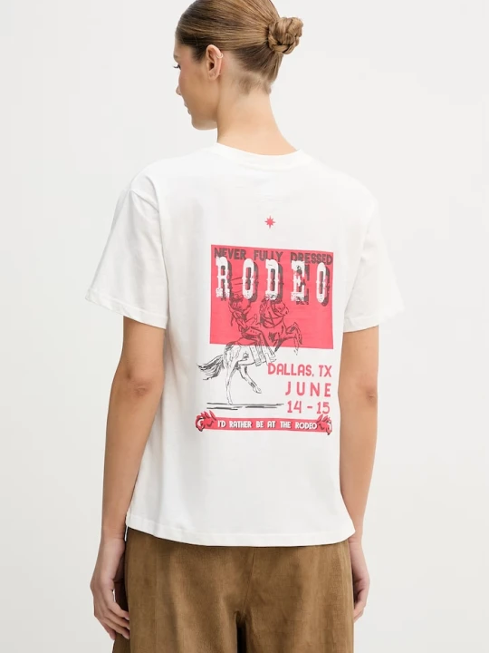Zdjęcie produktu Never Fully Dressed t-shirt damski bawełniany biały