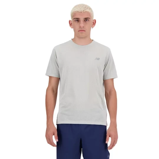 Zdjęcie produktu New Balance Athletics T-Shirt Ag MT41253AG, Męskie, Szare, t-shirty, poliester, rozmiar: M