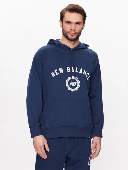 Zdjęcie produktu New Balance Bluza Dukserica Sport Seasonal French Terry MT31901 Granatowy Relaxed Fit