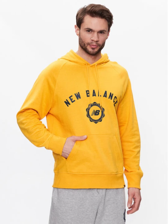 Zdjęcie produktu New Balance Bluza Dukserica Sport Seasonal French Terry MT31901 Żółty Relaxed Fit