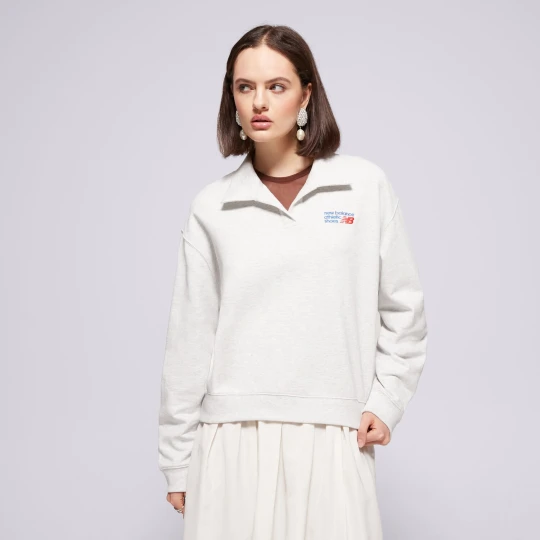 Zdjęcie produktu New Balance Bluza French Terry Polo szary