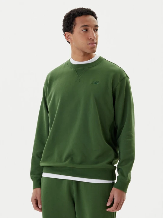 Zdjęcie produktu New Balance Bluza MT41506 Zielony Relaxed Fit
