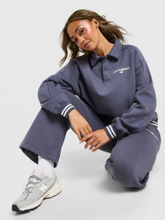Zdjęcie produktu New Balance Bluza Rozpinana Ls Polo granatowy